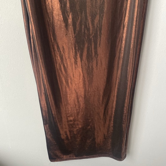Metallic Brown Maxi Dress - Picture 8 of 8